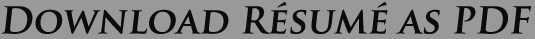 Download Resume As PDF